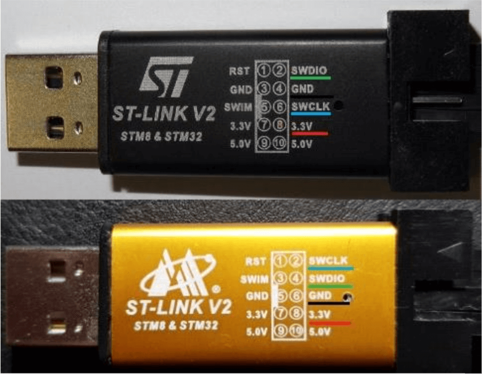 Распиновка программатора STlink Распиновка программатора STlink