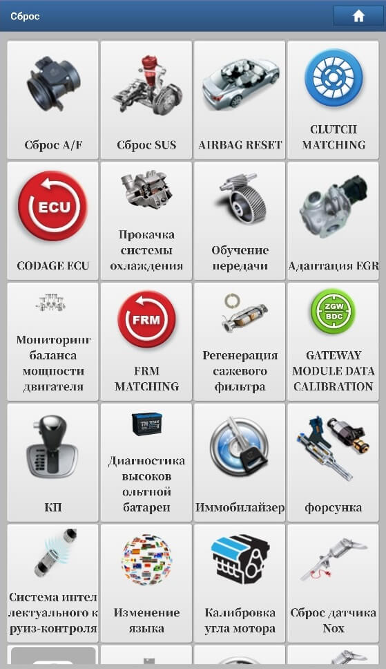 Список RESET
